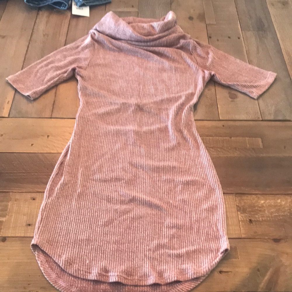 Turtle neck mini dress